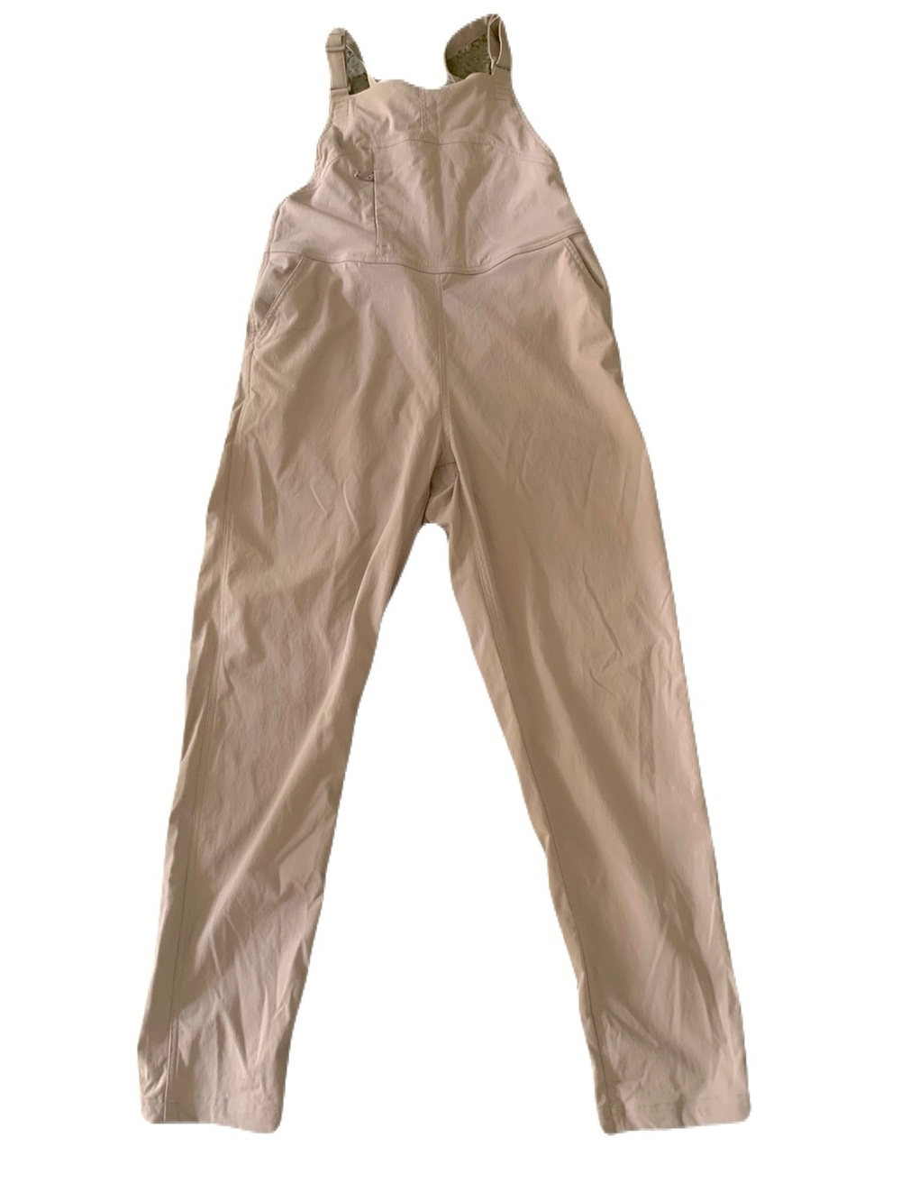 Flylow Women’s Medium Tan Beige One Piece Utility Overalls Jumpsuit Casual